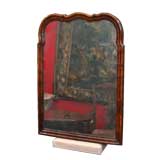 Antique Queen Anne Ripple Molded Walnut Mirror