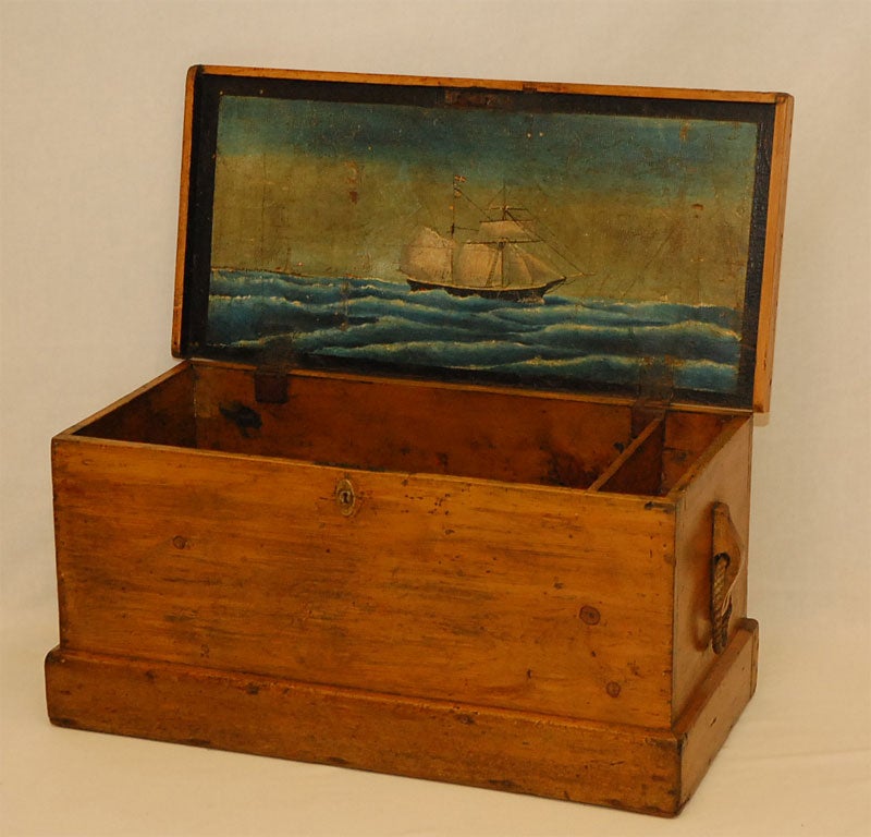 19th Century Pine Sailors Box