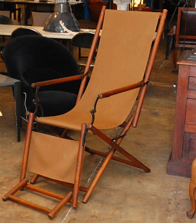 Rare Napoleon Campaign Reclining Chair