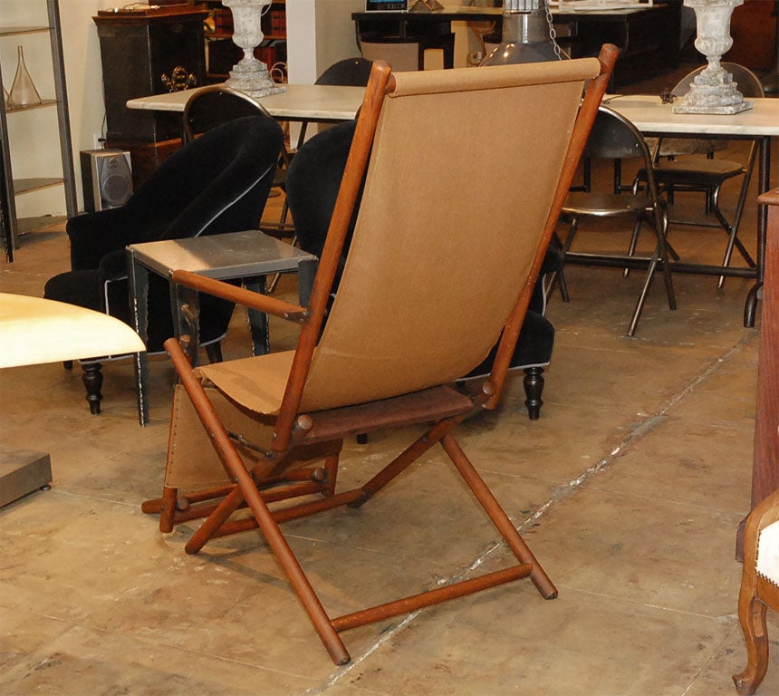 Rare Napoleon Campaign Reclining Chair at 1stDibs