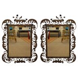 A Pair of Wrought Iron Mirrors