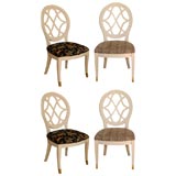 Six Oval Back Chairs Dorothy Draper Style