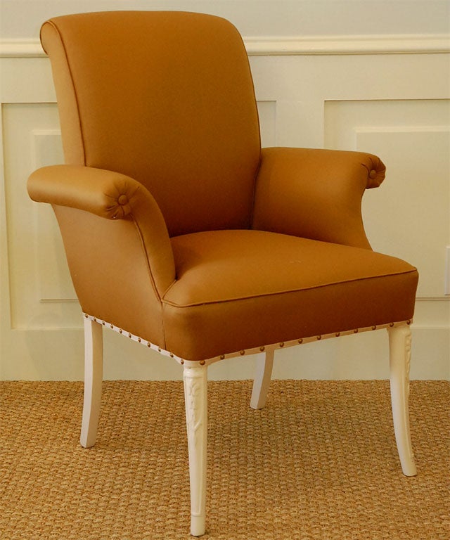 A Pair of Hollywood Regency Armchairs