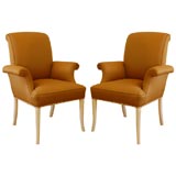 A Pair of Hollywood Regency Armchairs
