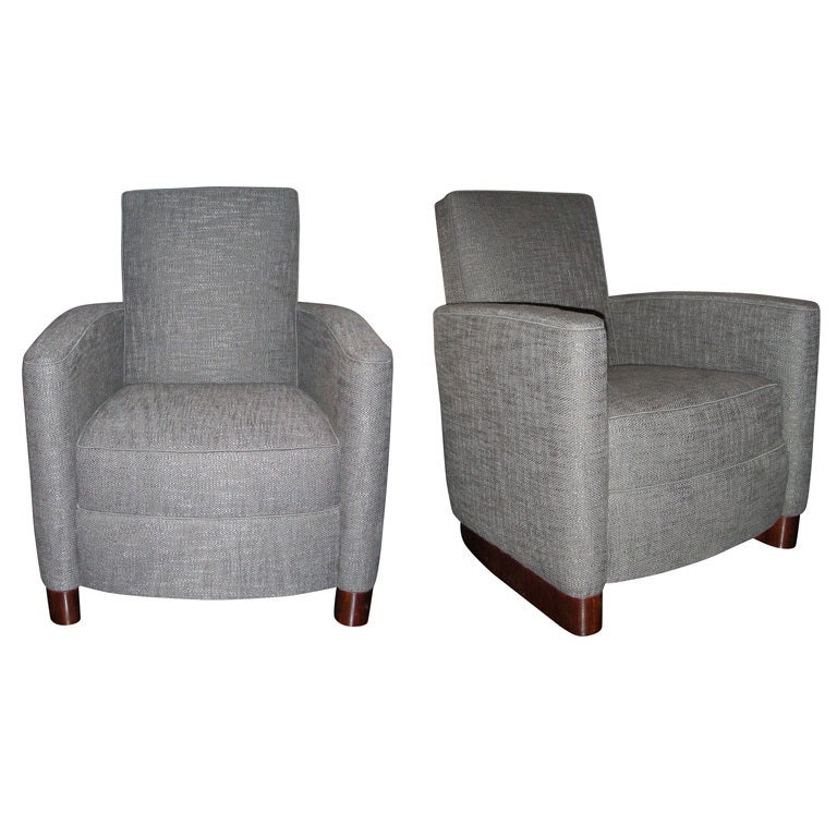 Pair of Armchairs circa 1930 For Sale