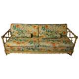 Vintage Bamboo Sleeper Sofa
