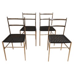 Gio Ponti Chrome Dining Chairs