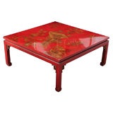 Japanned Red Coffee Table