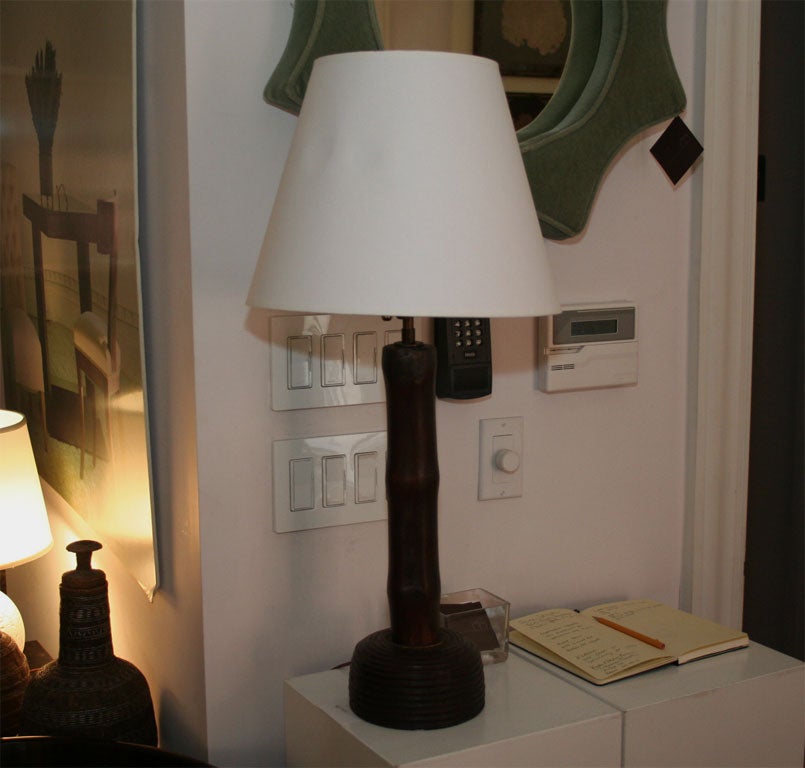 Painted Bamboo Lamp