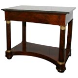 French Empire Mahogany Console Table