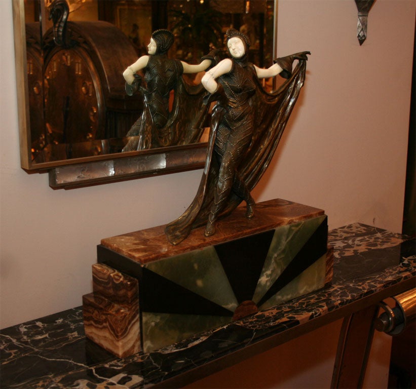 Exceptional Bronze and Ivory Sculpture