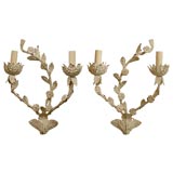 Pair of Tole Sconces