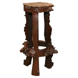Burled Wood Pedestal