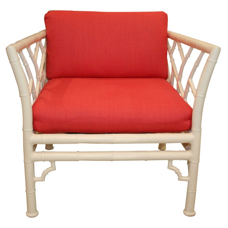 Faux Bamboo Armchair