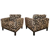 Pair of Cube Club Chairs