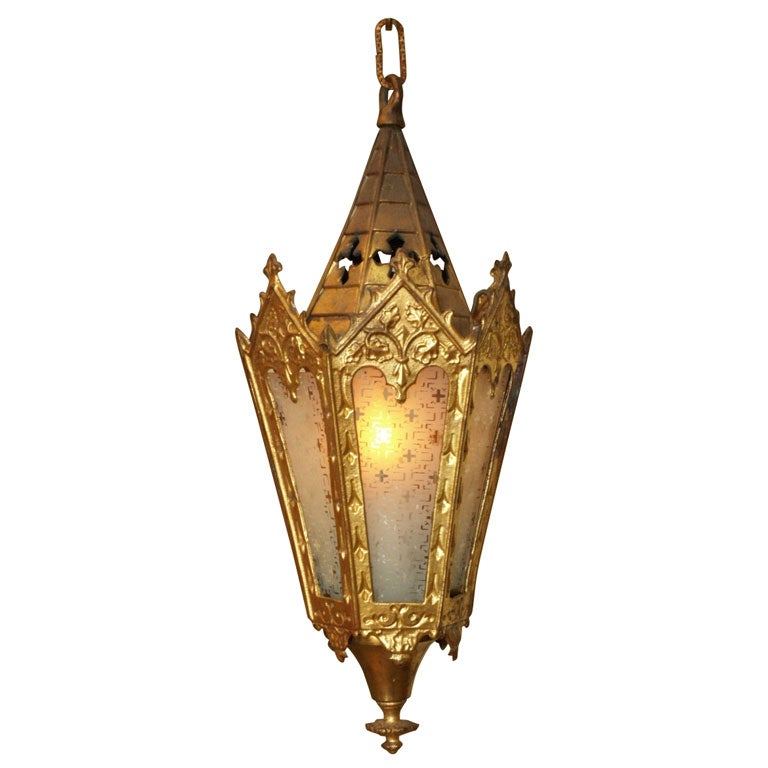 18th C  Italian Processional Lamp For Sale