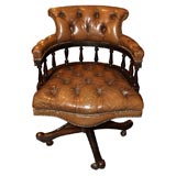 Antique English "captain's chair".