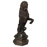 Pair Italian composition lions