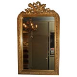 Antique French Directoire style gold leaf mirror