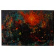 Very large abstract painting by Leonardo Nierman 7