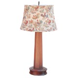 Pair of wood walnut    lamps