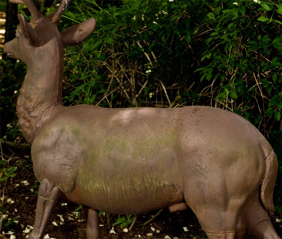 Mid-20th Century Cast-iron Stag