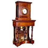 Antique MINIATURE SATINWOOD INLAID MAHOGANY PIER TABLE/WATCH HOLDER