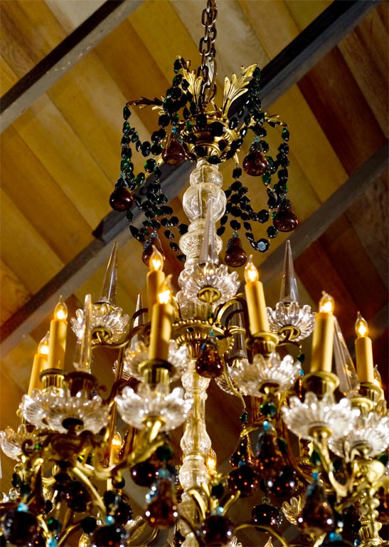 20th Century Grand Scale French Crystal Chandelier