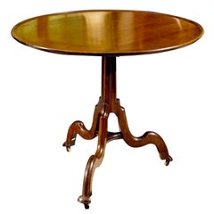 Antique Mahogany Tilt-Top Table