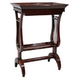 An Early 19th Century Mahogany Lyre Tray Table