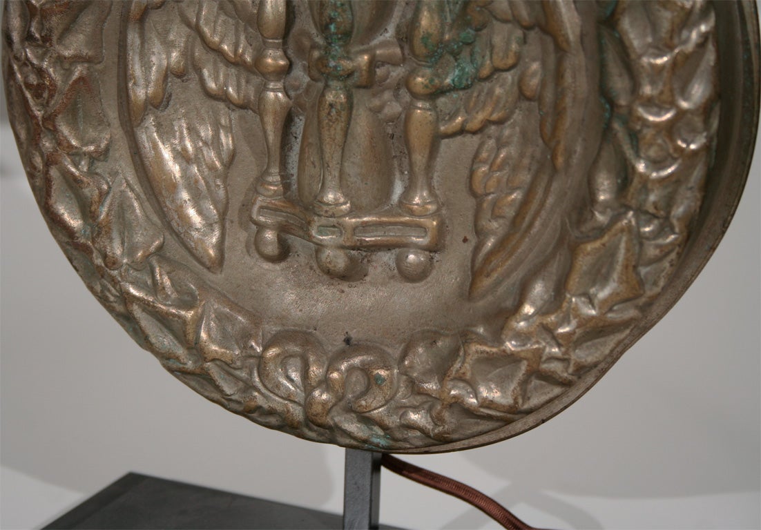 Pair of 19th Century Italian Bronze Architectural Element Lamps 5