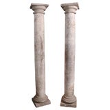 19th century Italian carved stone columns