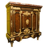 19th Century Louis XVI Marble-Top Cabinet Attributed to Joseph-Emmanuel Zwiener