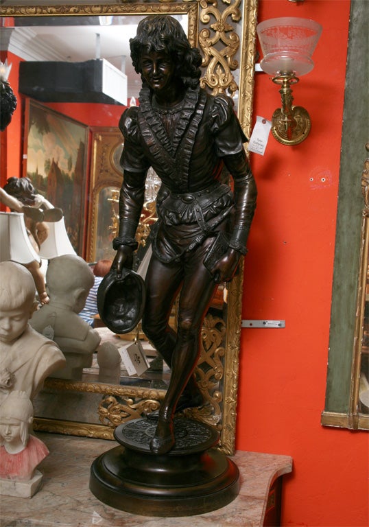 Pair of Italian Bronze Sculptures, Signed Monti