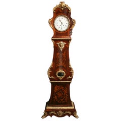 19th c. Regence style bronze mounted kingwood tall case clock (M850)