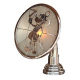 1940s Art Deco Table Lamp • Mickey Mouse