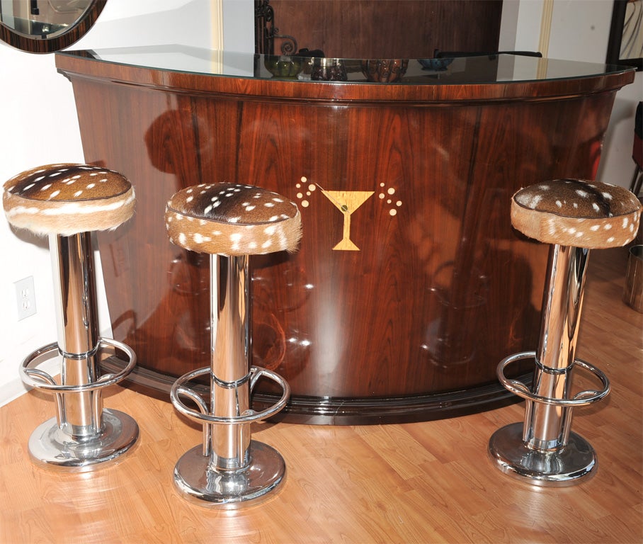 Art Deco Wood Martini Bar 1