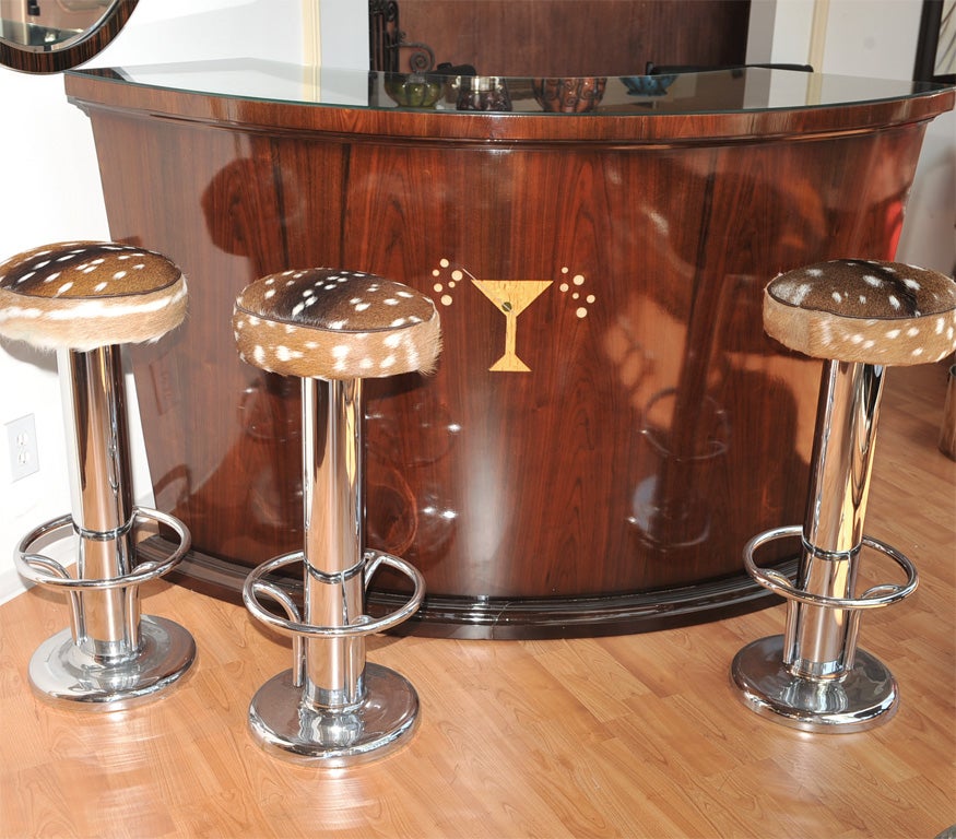 Art Deco Wood Martini Bar 3