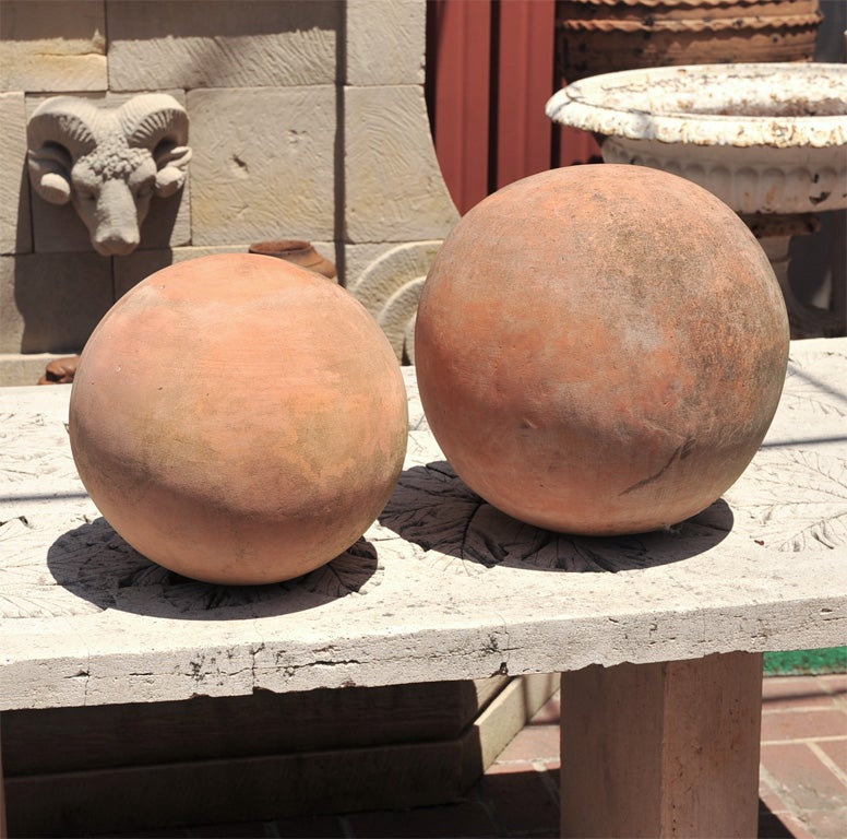 Terracotta Spheres For Sale at 1stDibs