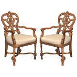 Pair of Gilded Portuguese Chairs