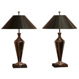 Pair of Silver Base Lamps