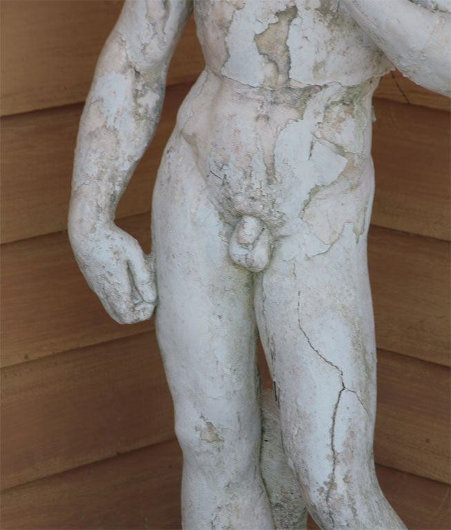 what is statue of david holding