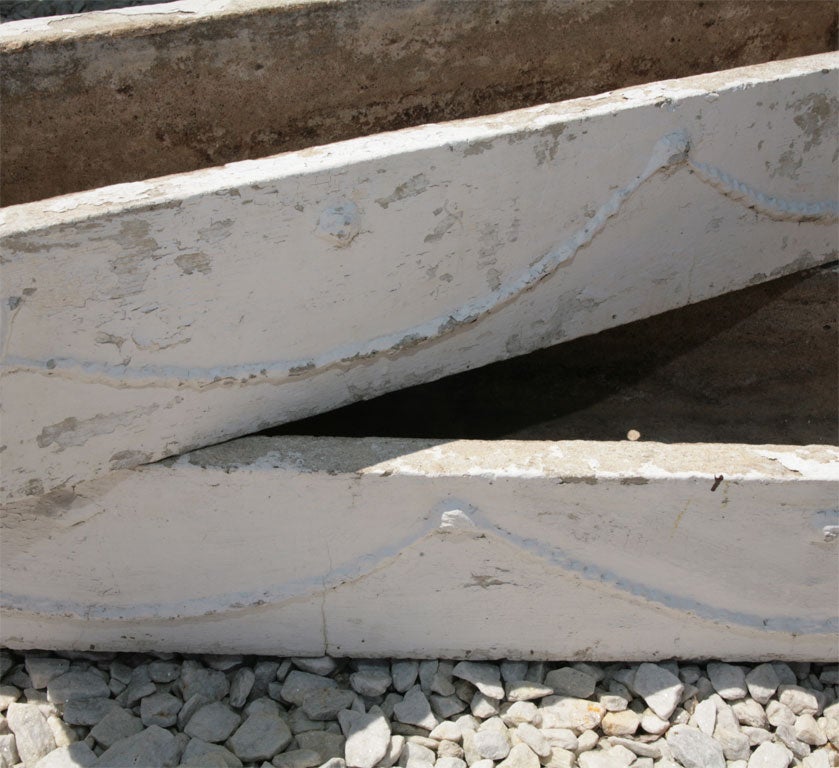 19th Century 3 Cast Concrete Planters