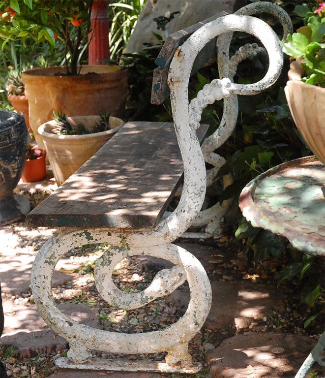 19th Century Iron Rattlesnake Bench For Sale 2