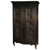 Antique French 2 Dr Armoire