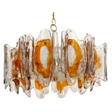 1970
s Art Glass Chandelier