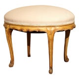 Painted Oval Tabouret