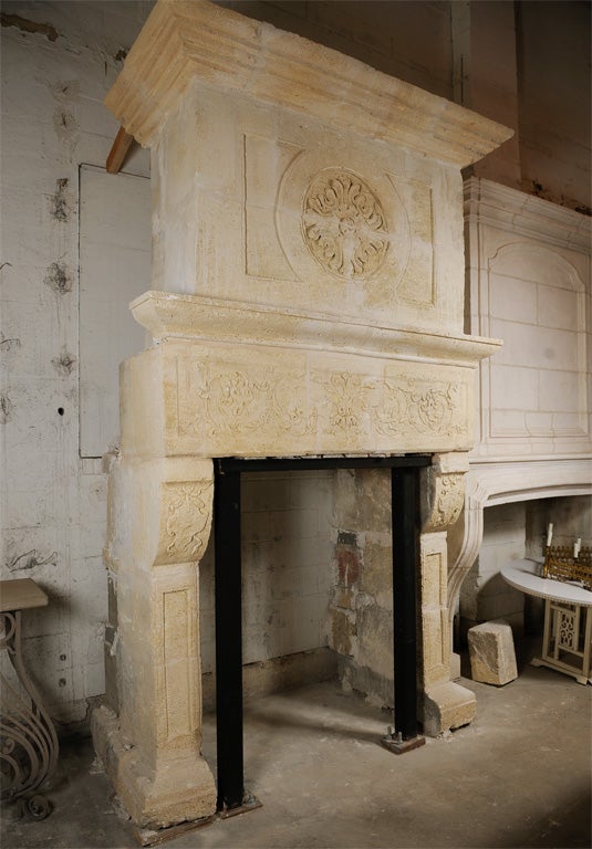 Mantel -  17th c. Renaissance fireplace surround