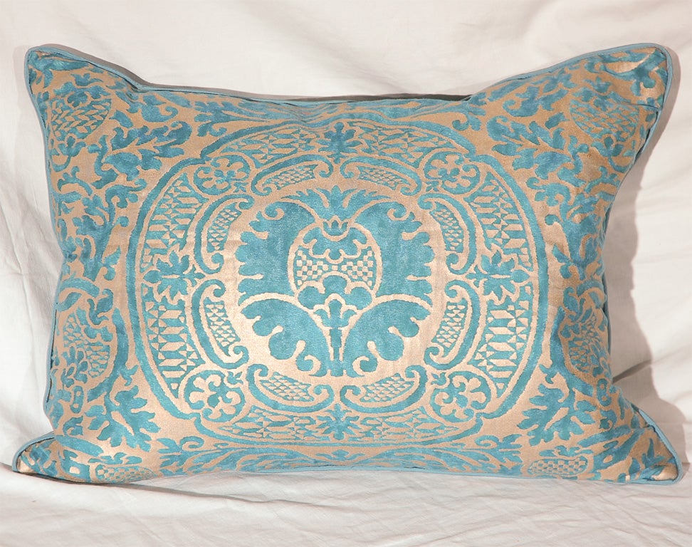Late 20th Century Pair of Custom Fortuny Pillows 