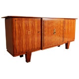 Art Moderne rosewood and marquetry buffet